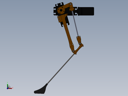 Quadruped Bot and leg四足机器人前视缩略图