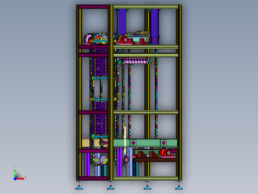 周转箱仓储物流往复升降设备前视缩略图