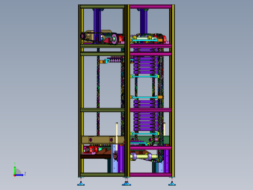 周转箱仓储物流往复升降设备左视缩略图