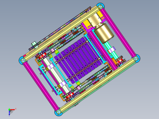 周转箱仓储物流往复升降设备俯视缩略图