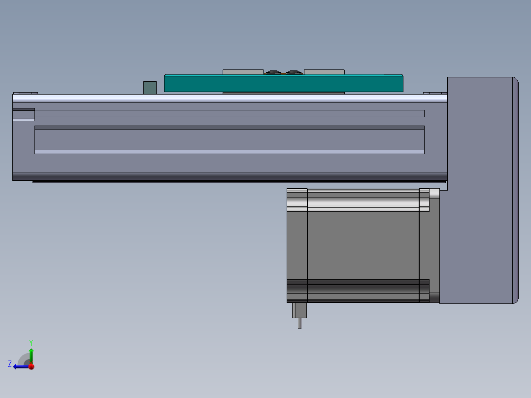 MCH丝杆全封闭MCH6M-BM-57右视图