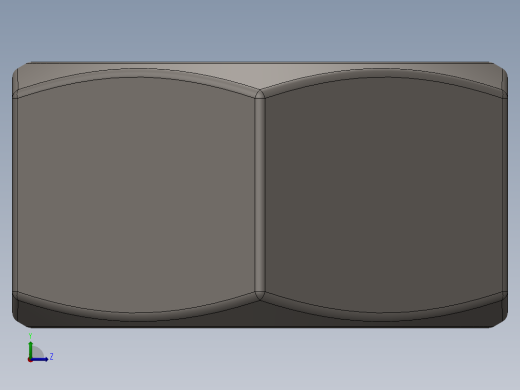 紧固件-Raw Steel Nut 0.3125左视缩略图