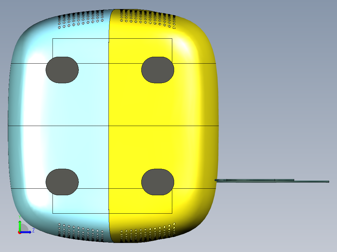 家用制氧机左视图