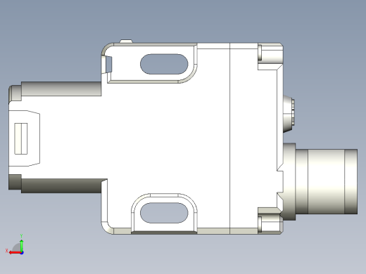 基恩士PZ-G51CB_52CB-T_kc图纸模型后视缩略图