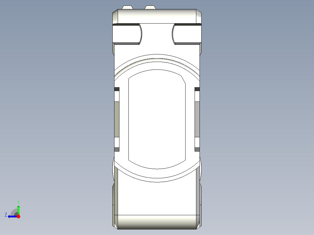 基恩士PZ-G51CB_52CB-T_kc图纸模型右视图