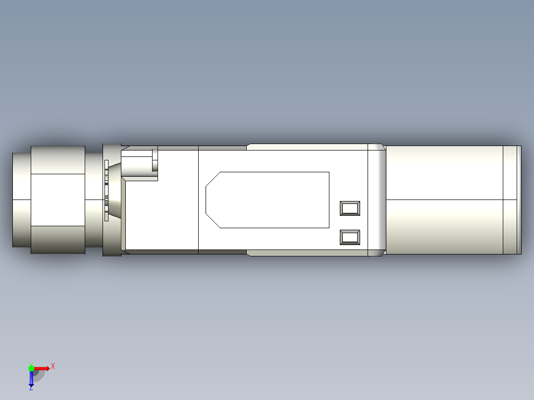 基恩士PZ-G51CB_52CB-T_kc图纸模型俯视图