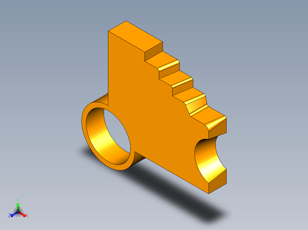 工件外形切割UG程序编程刀路正等轴测图