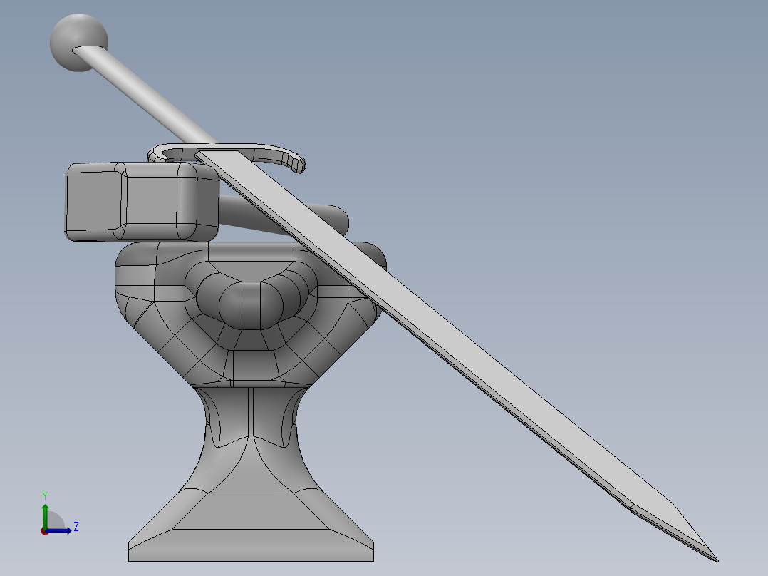 剑、宝剑(26)左视图