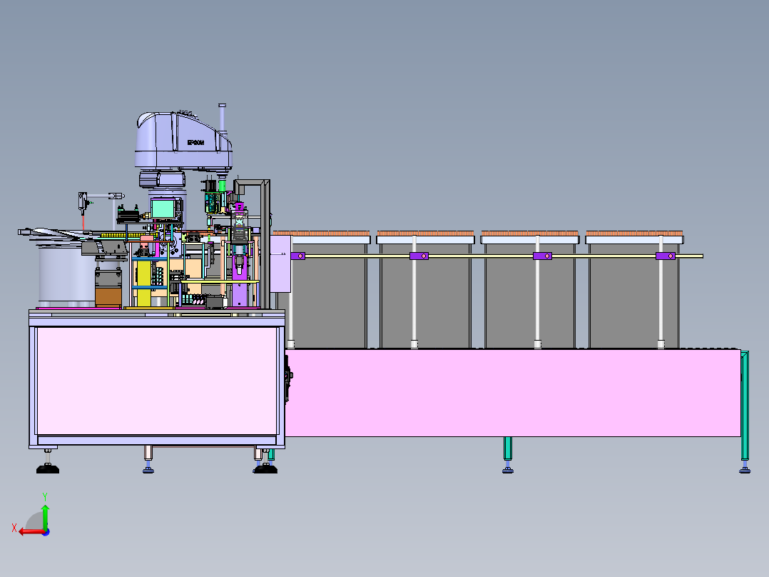冷凝器U型管自动插管sw20可编辑后视图