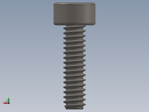 Screw_DIN_912_M1.6x6F_A2.SLDPRT公制内六角螺钉后视缩略图