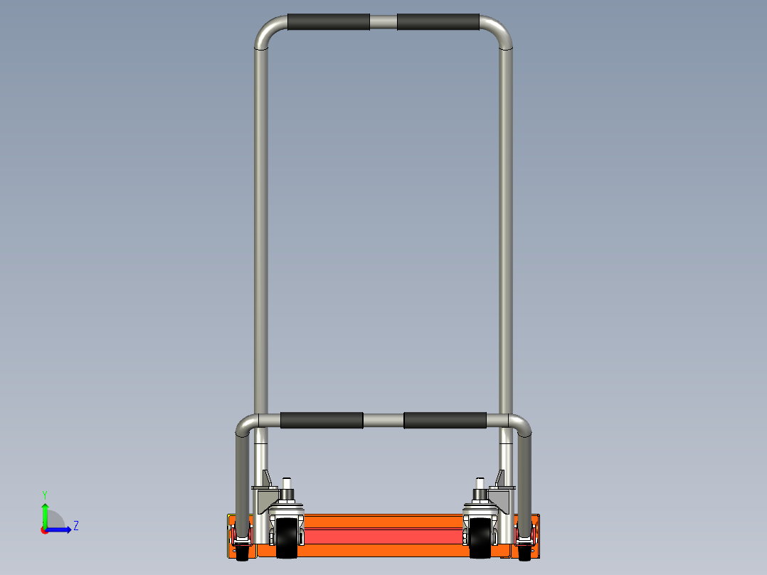 脚踏升降推车左视图