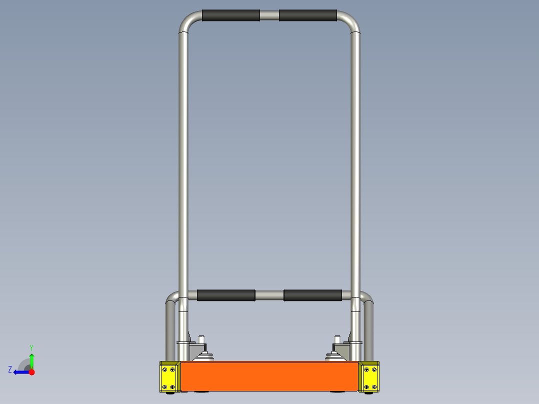 脚踏升降推车右视图