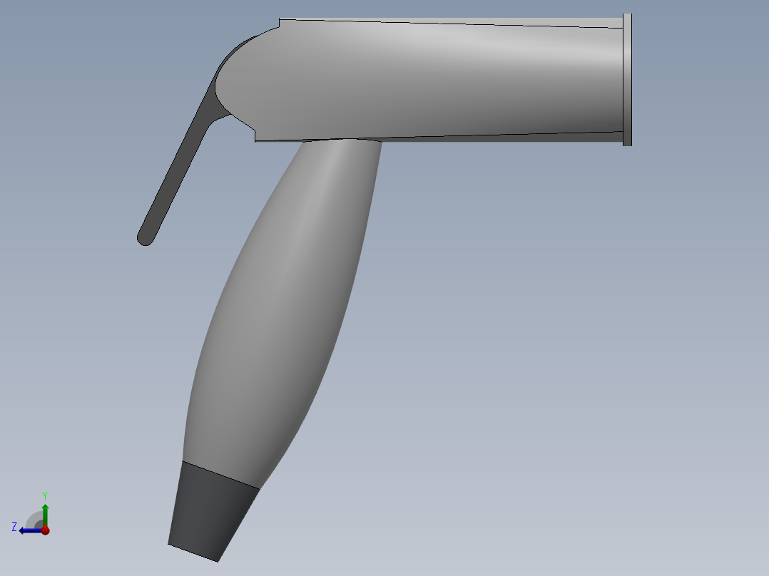 坐浴盆喷雾右视图