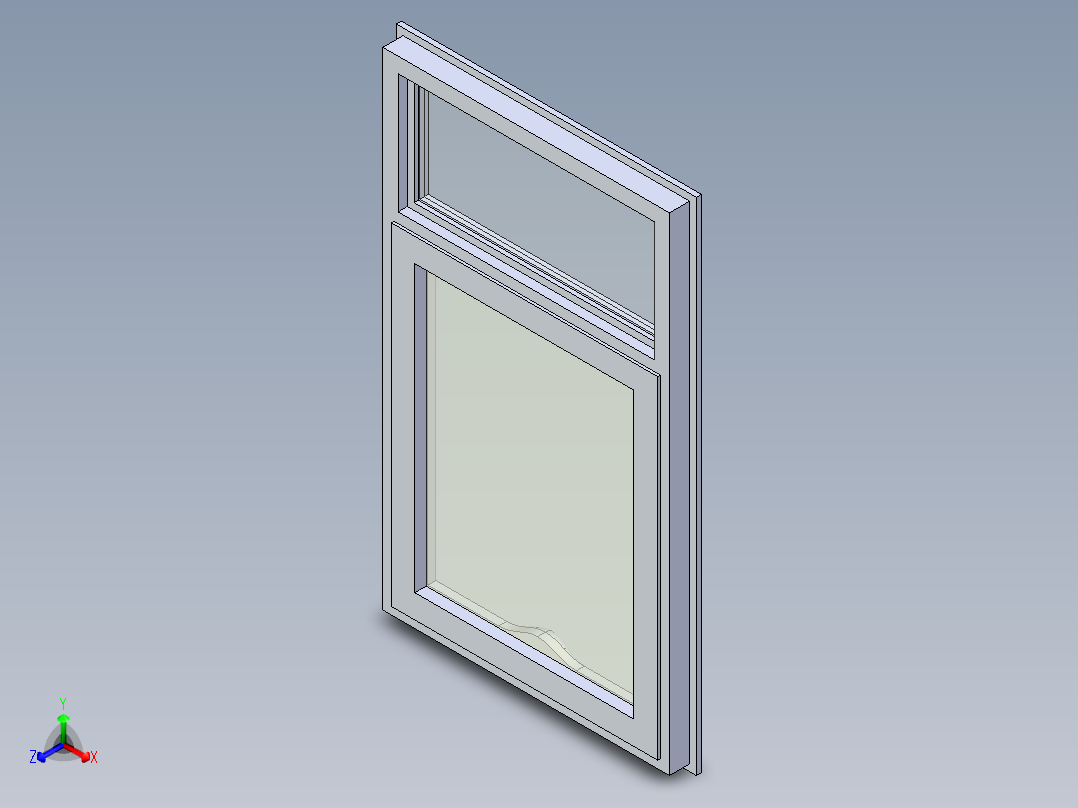 B2004387-窗户正等轴测图