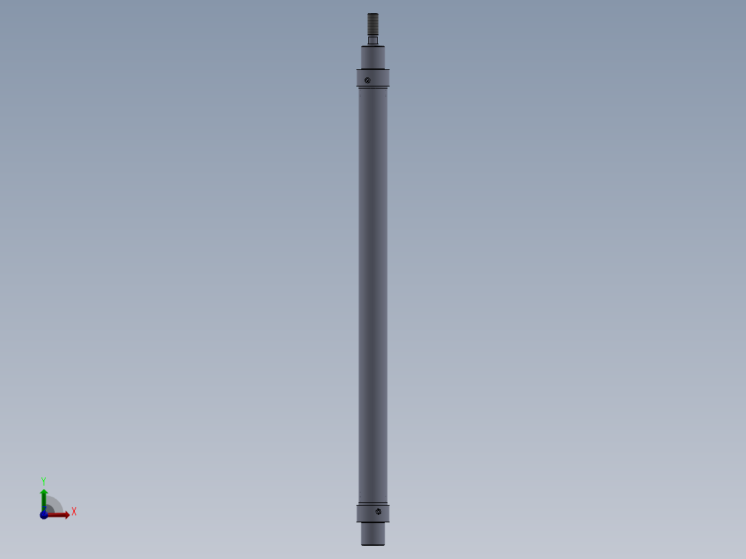 圆形气缸前视图