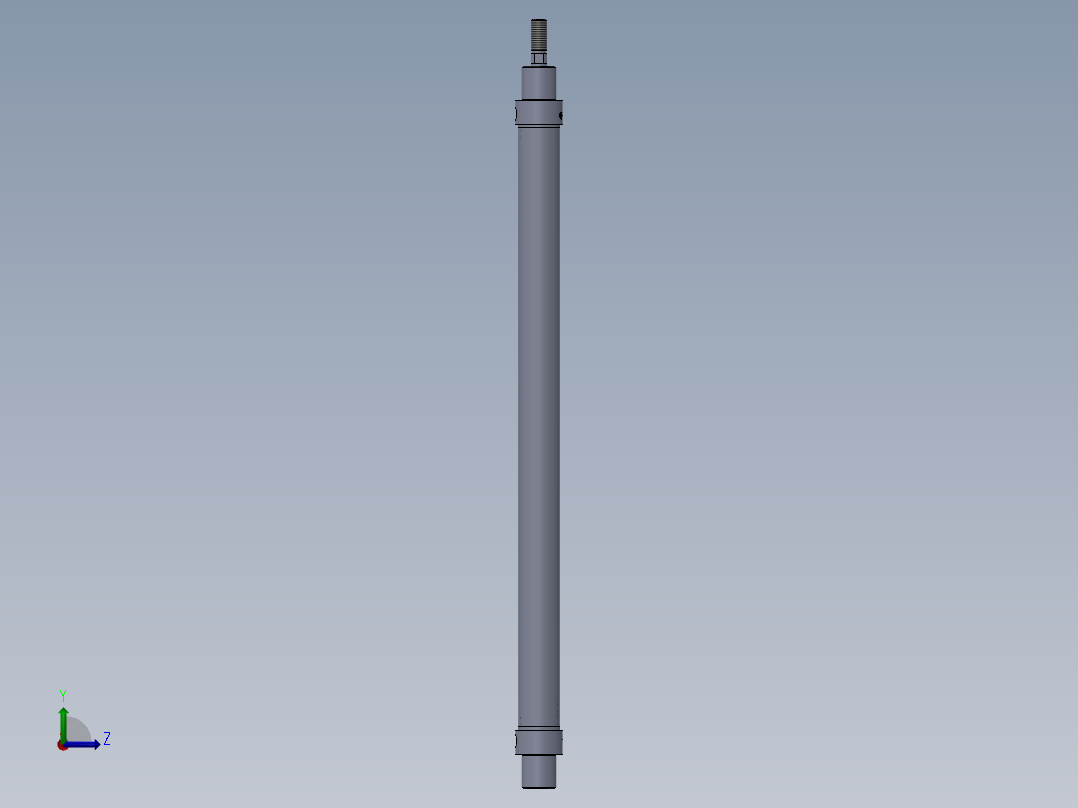 圆形气缸左视图