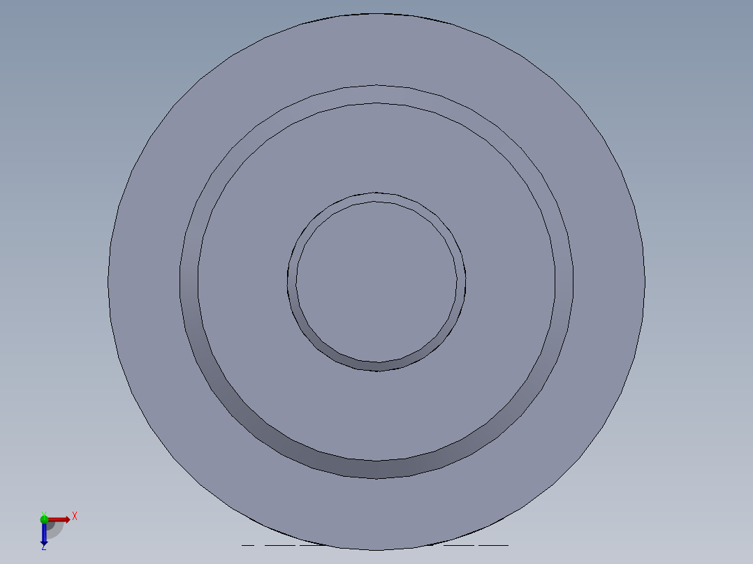 圆形气缸俯视图