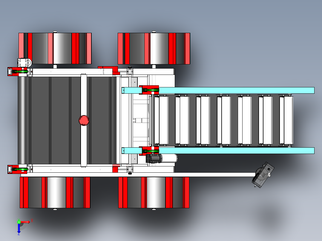AGV小车、AGV(103)俯视图