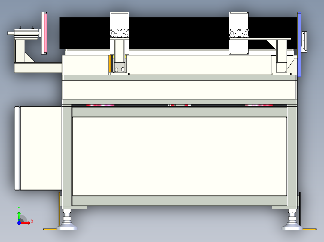 自动下料暂存机前视图