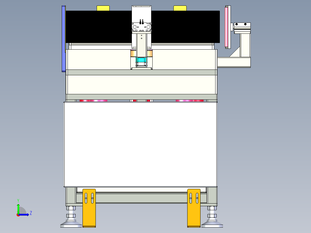 自动下料暂存机左视图