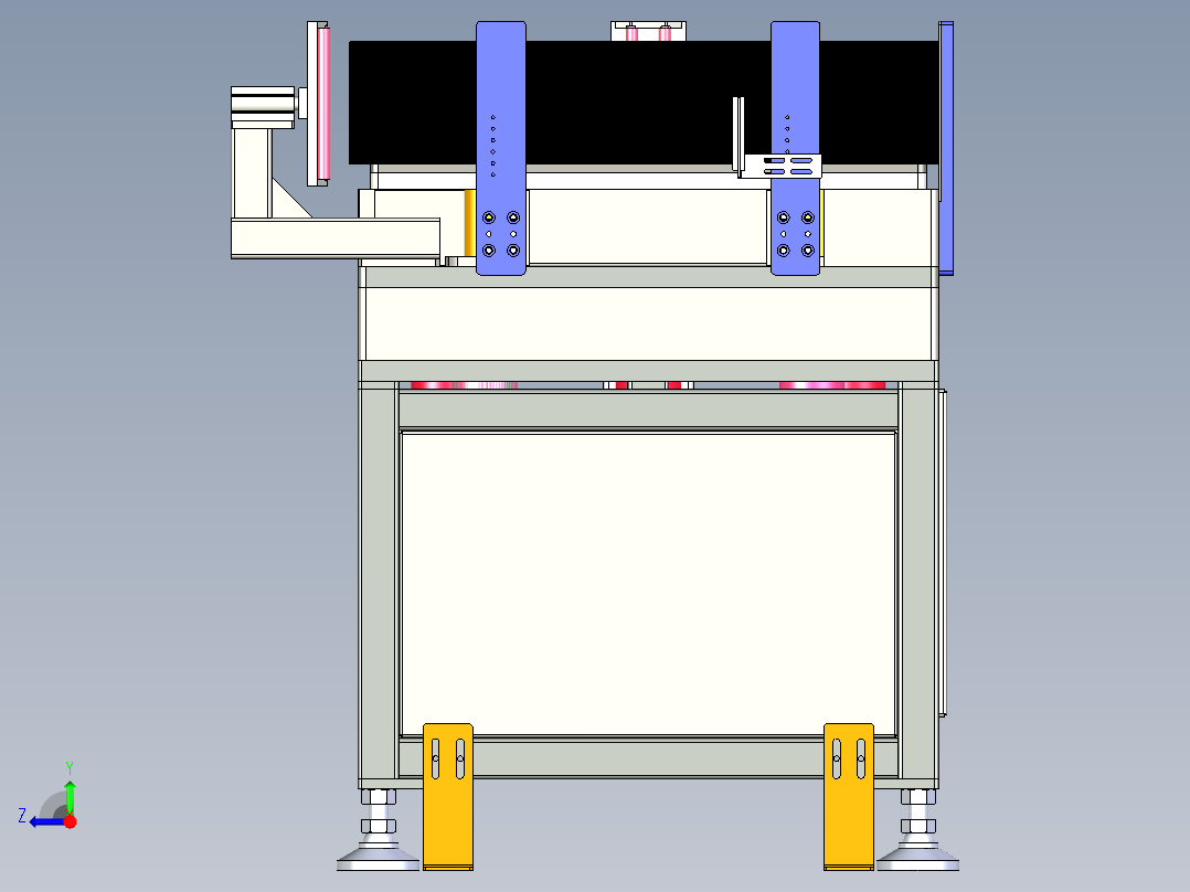自动下料暂存机右视图