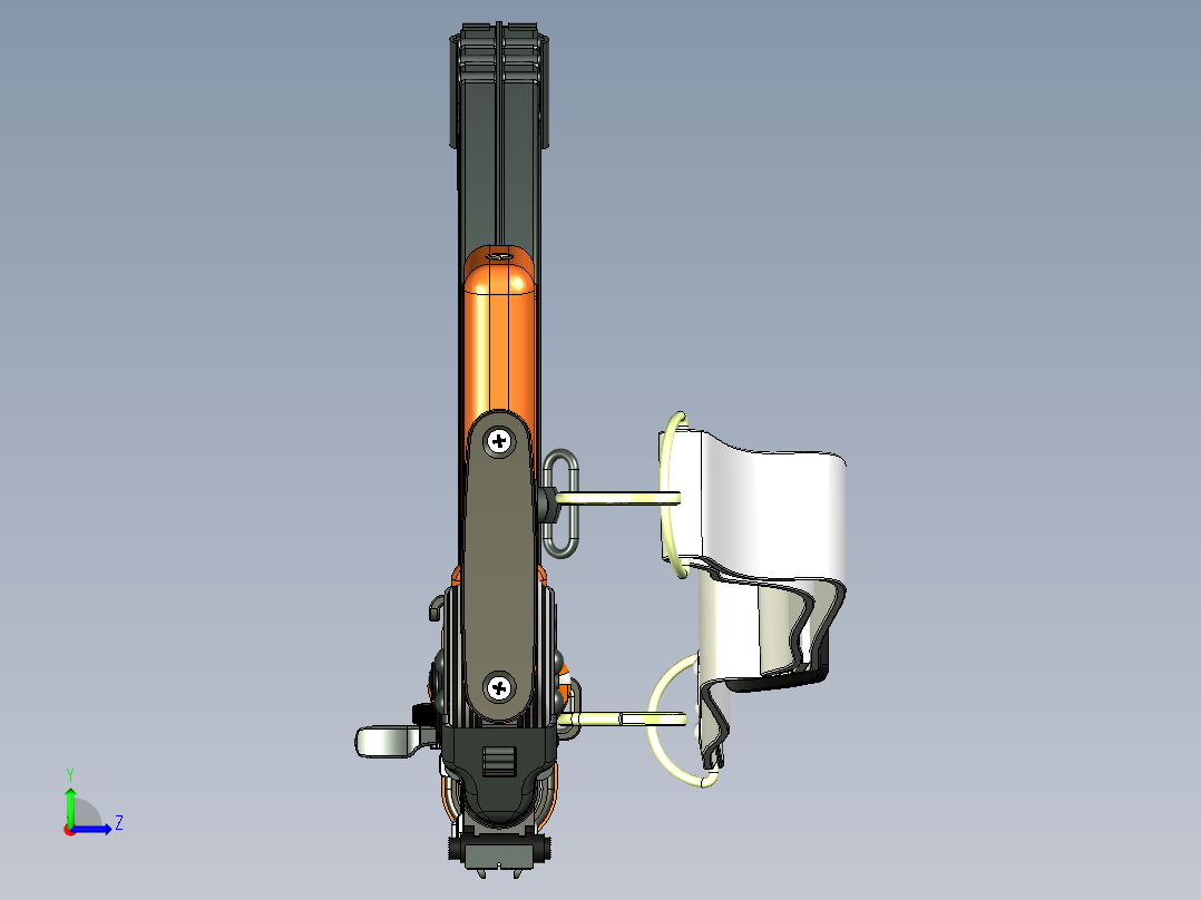 手枪左轮冲锋枪老式狙击步枪设计3D图纸AK47 STP左视图