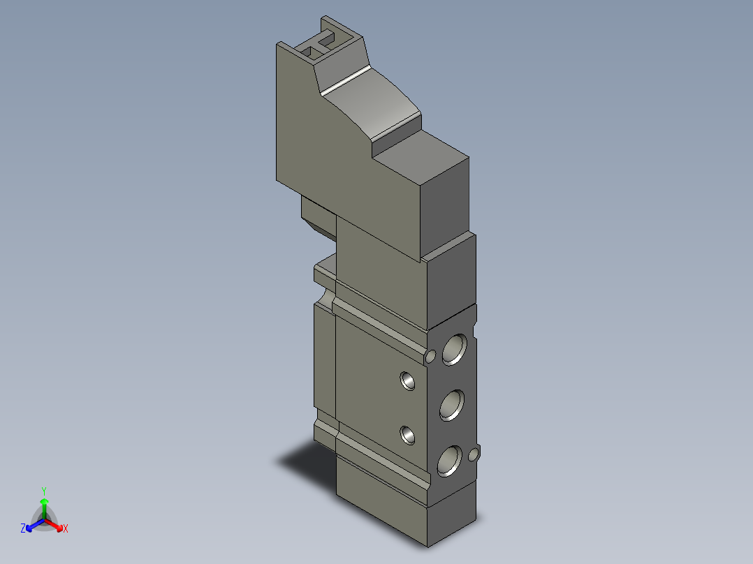 7V0510M5B200电磁阀正等轴测图