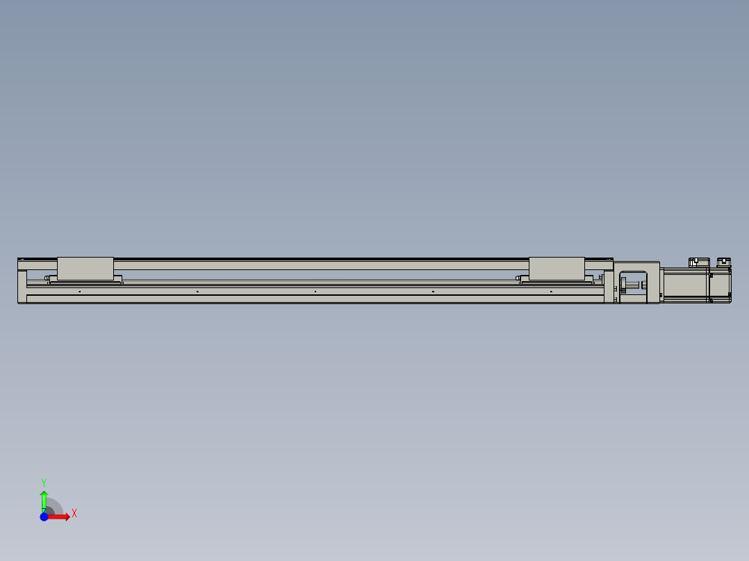 直线模组DKK-100-S980-CM-400W德川技研-1111前视图