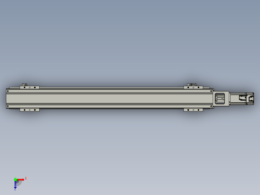 直线模组DKK-100-S980-CM-400W德川技研-1111俯视图