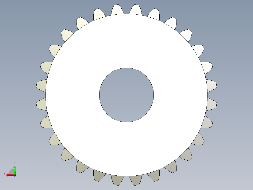 A0004034-28齿锥齿轮后视图