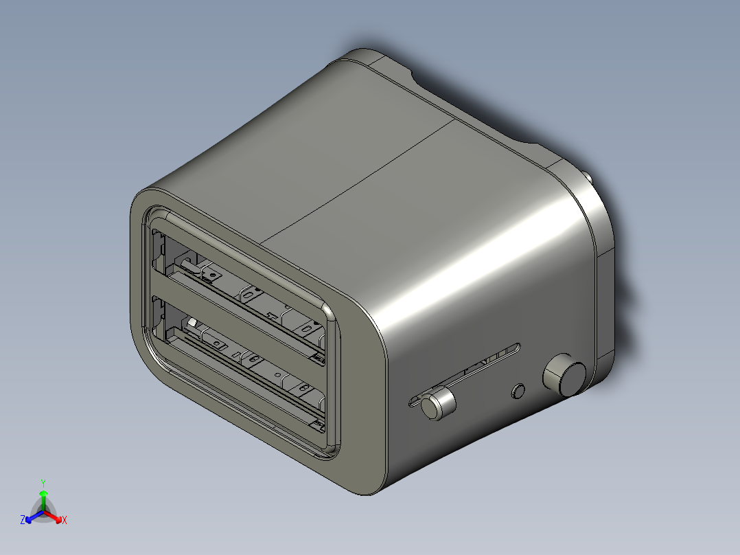 三明治早餐烤面包片机主视图