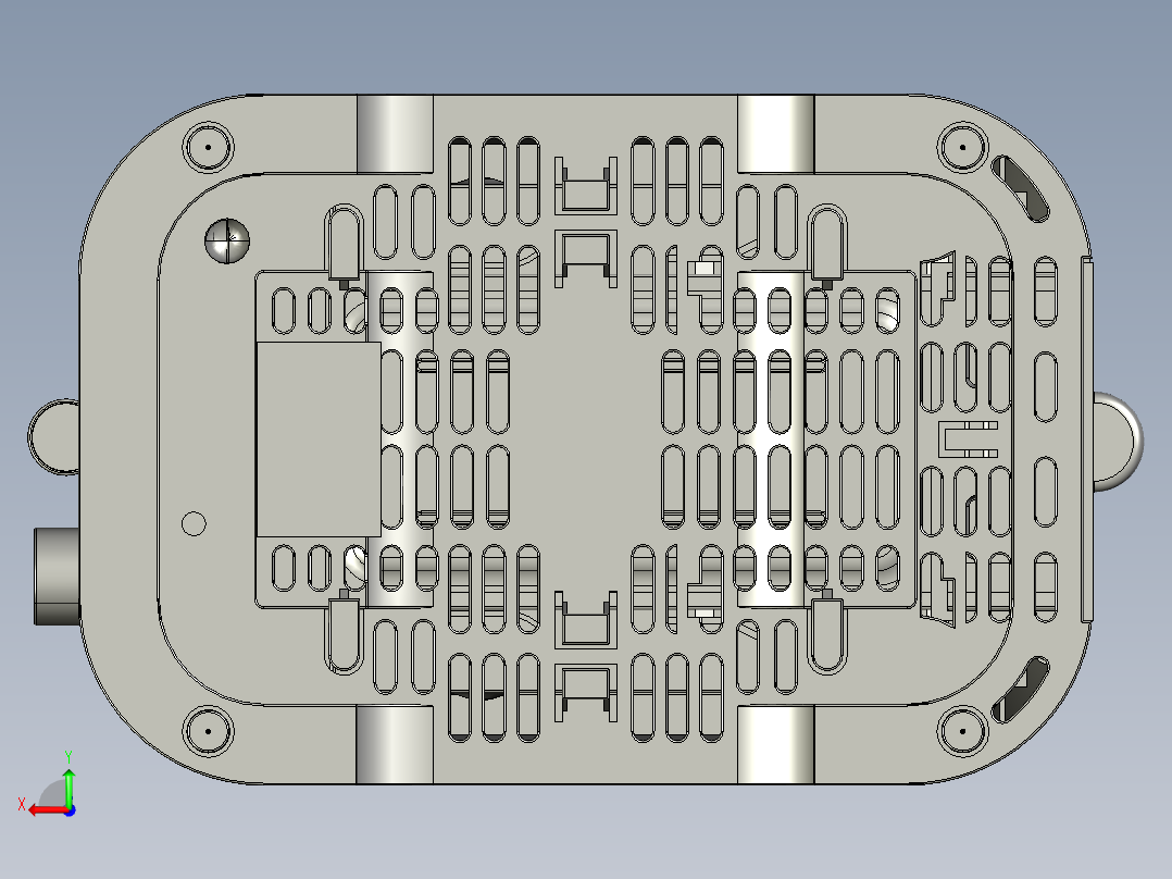 三明治早餐烤面包片机后视图