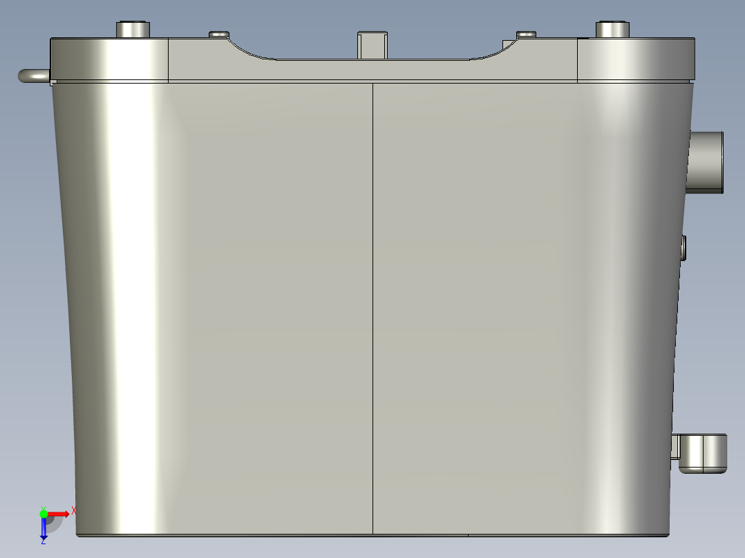 三明治早餐烤面包片机俯视图