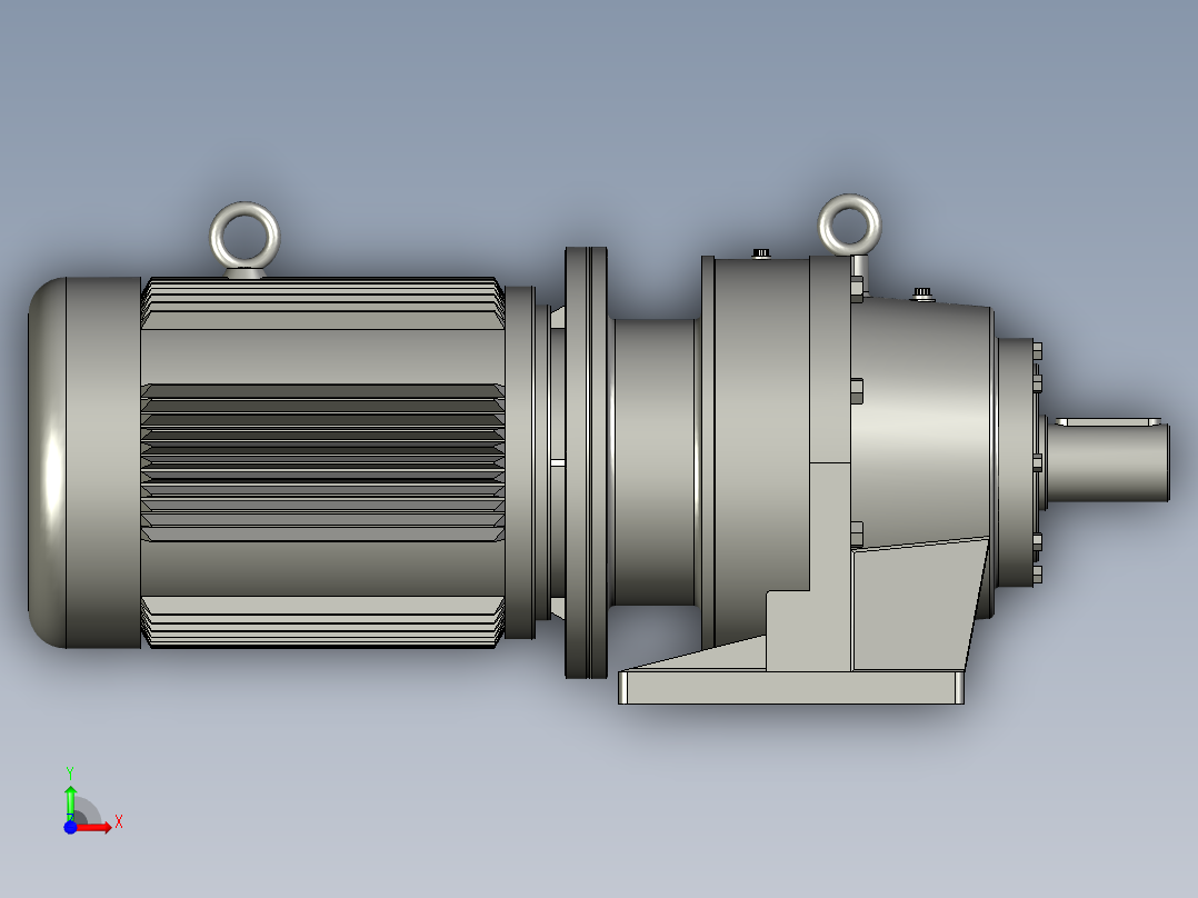 BWD型单级摆线针轮减速电机BWD2-71-Y3-4P-M1-1前视图