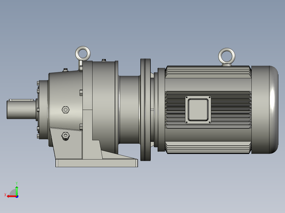 BWD型单级摆线针轮减速电机BWD2-71-Y3-4P-M1-1后视图