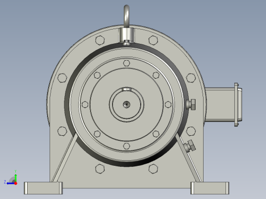 BWD型单级摆线针轮减速电机BWD2-71-Y3-4P-M1-1右视缩略图
