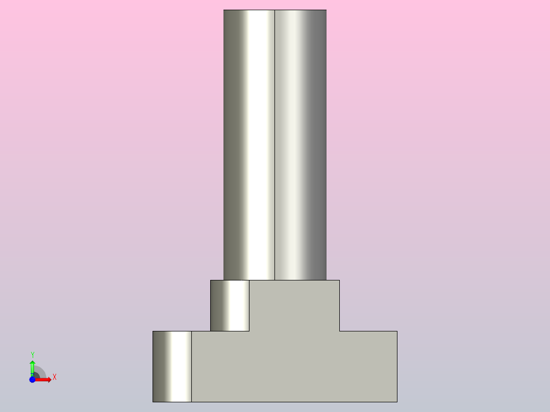 YLAT10X25-C1 T型螺栓B前视图