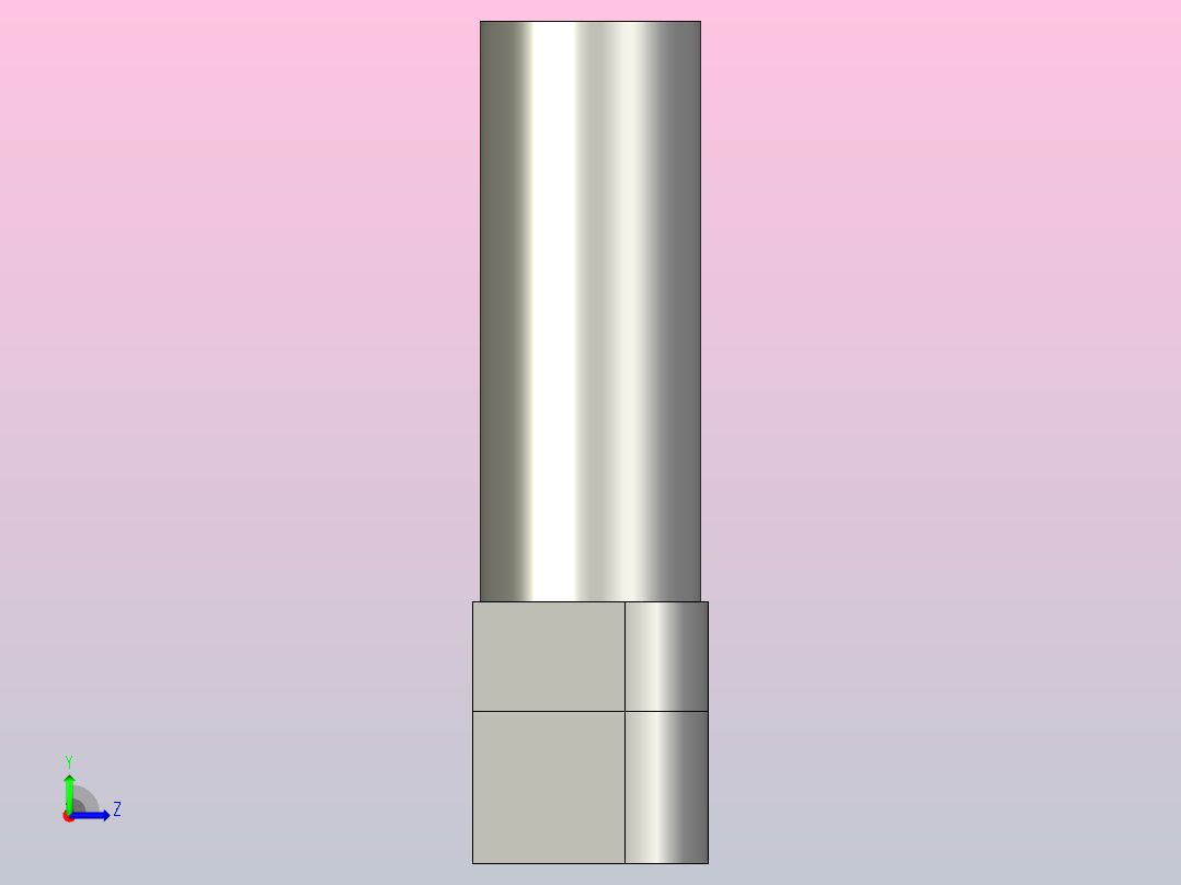 YLAT10X25-C1 T型螺栓B左视图