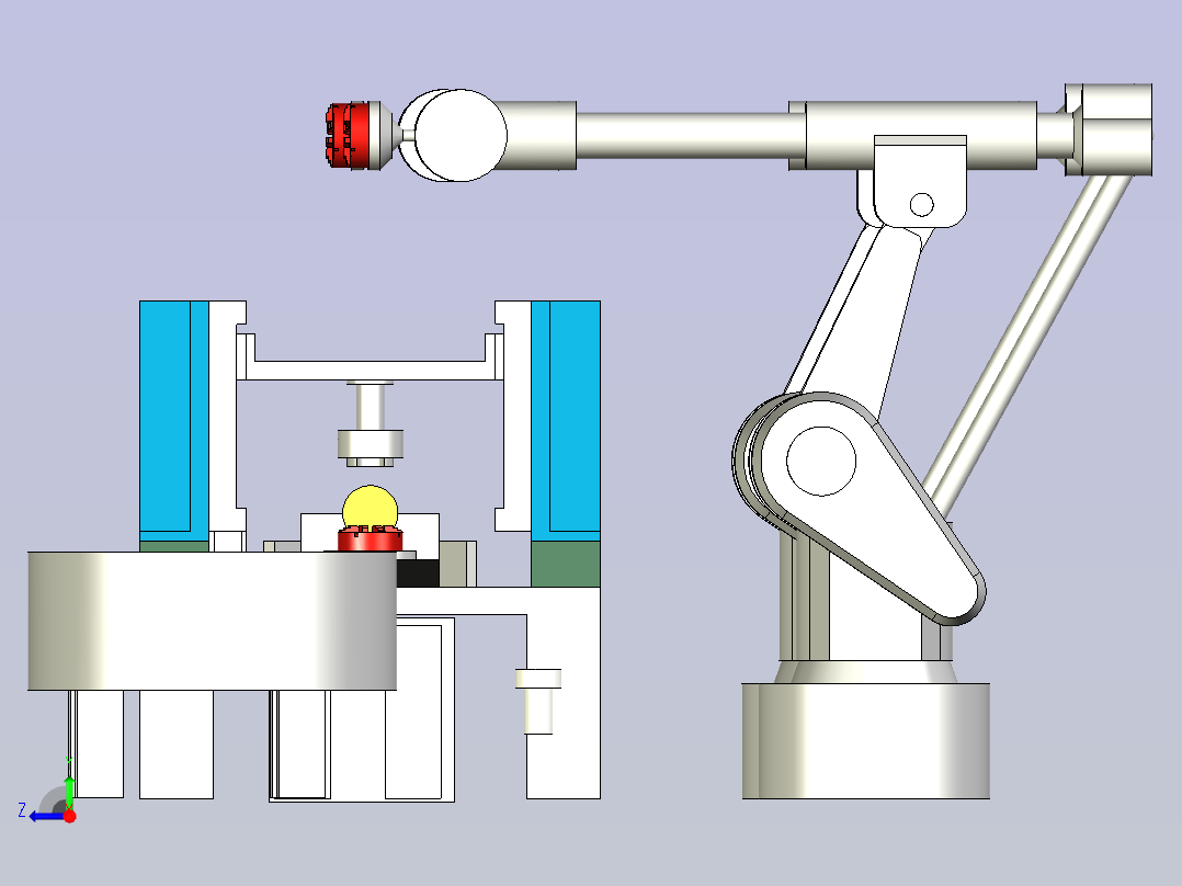 银触点去毛刺机右视图
