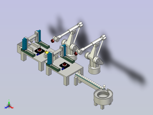 银触点去毛刺机正等轴测缩略图
