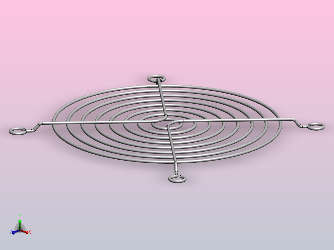 User Library-Grille ventilateur 120mm_护网主视图