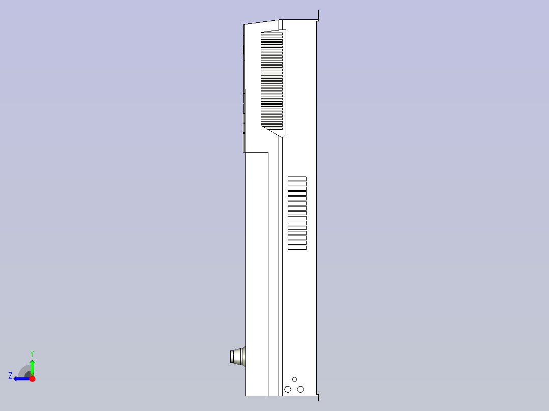 ABB交流驱动器AC Drives  ACH550-VD-024A-2右视图