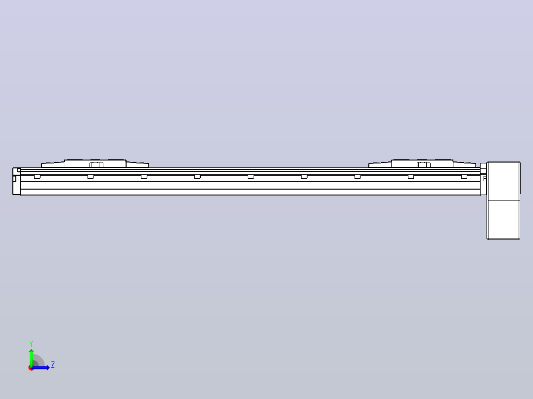 皮带直线轴双滑块型TPA-GCBS-120-P70-L200-LP-M20-N3左视图