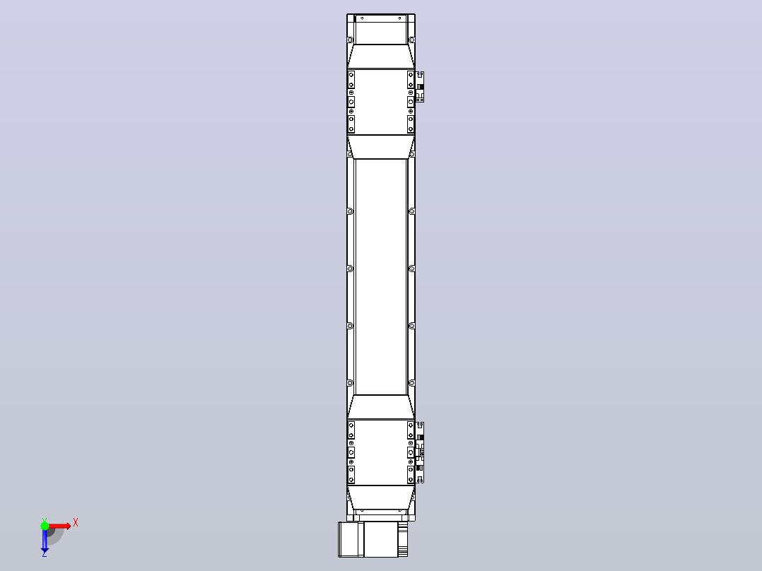 皮带直线轴双滑块型TPA-GCBS-120-P70-L200-LP-M20-N3俯视图