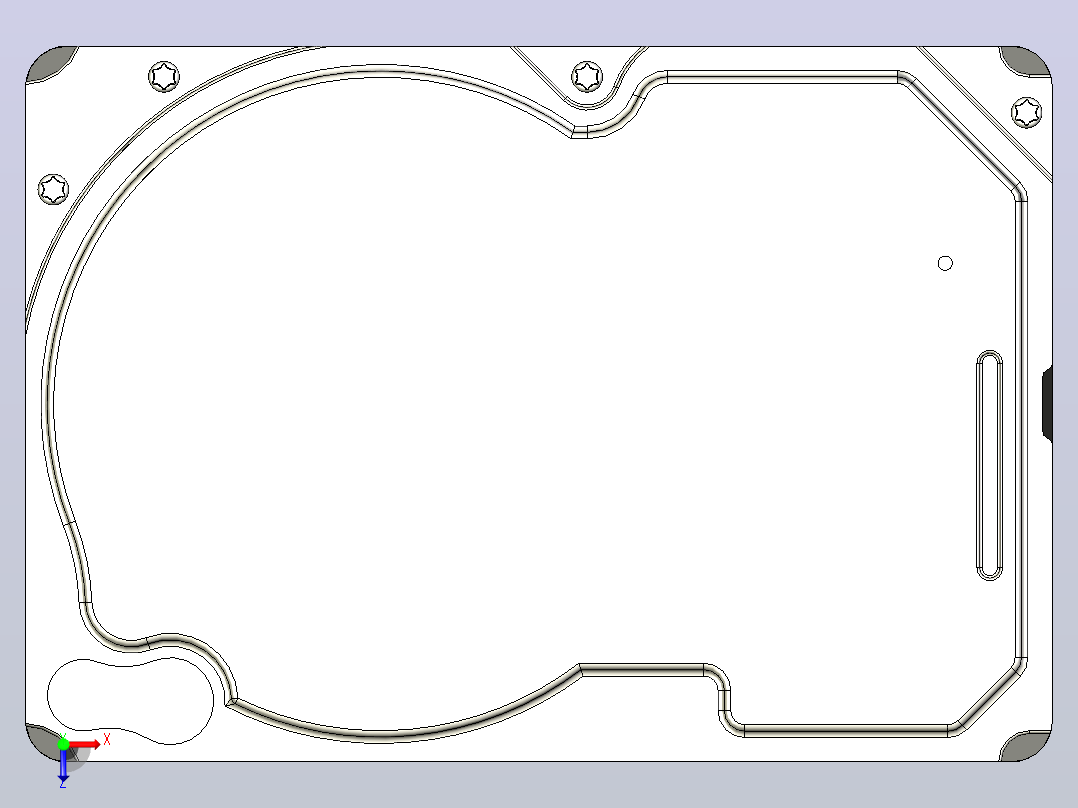 硬盘，hdd sata 2 5 13俯视图