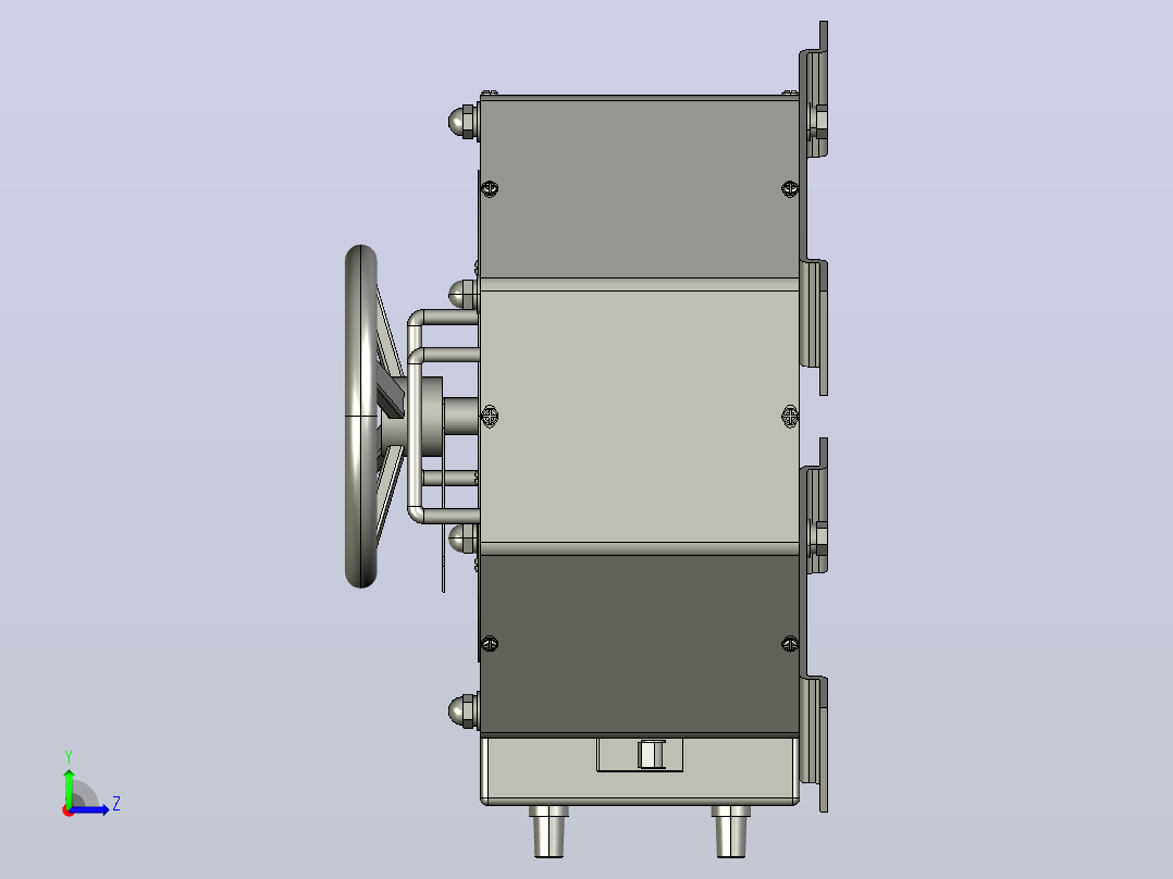TDGC2J-5接触调压器三维模型202011左视图