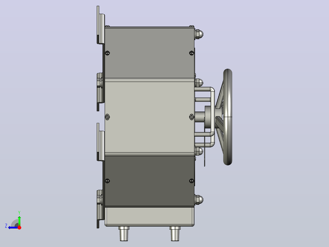 TDGC2J-5接触调压器三维模型202011右视图