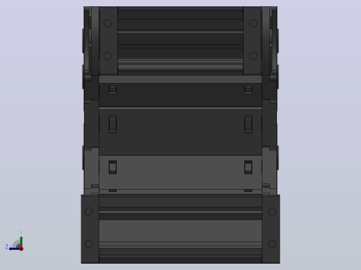 弯曲半径75内高35两侧打开型封闭式拖链_DMD35CD-35-130-75R-30右视缩略图