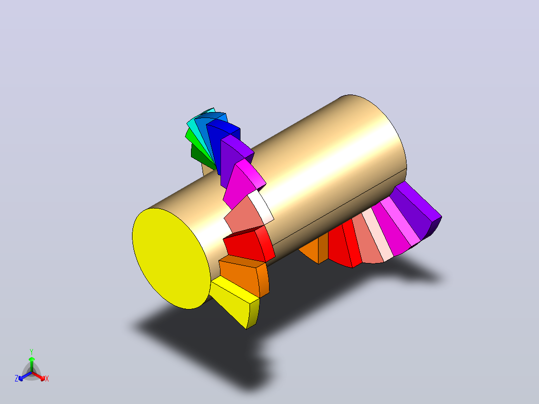 Catia 旋转楼梯设计图纸正等轴测图