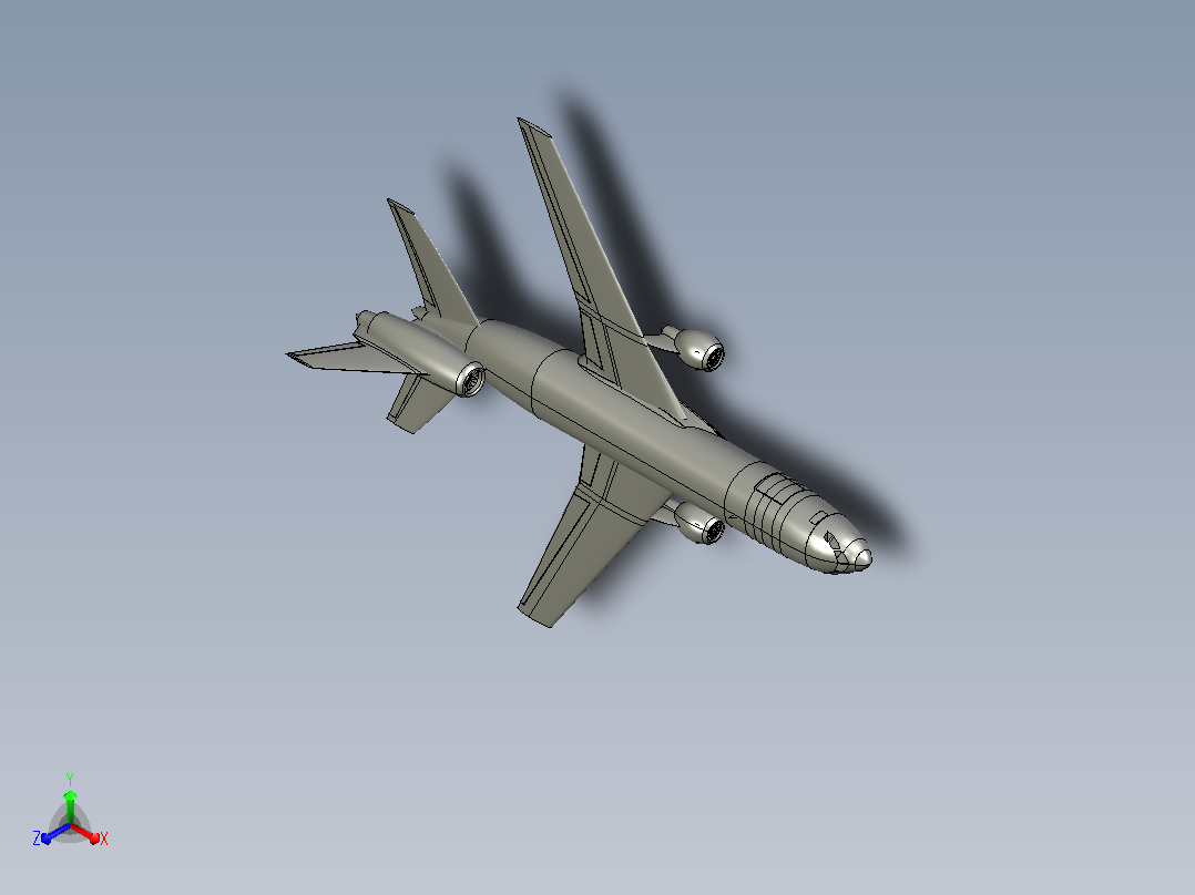 道格拉斯KC-10扩展机前视图